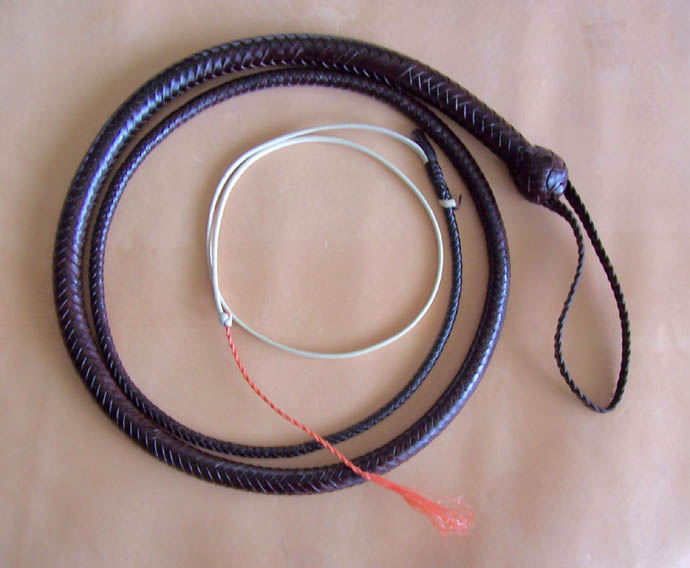 その他 Australian Bullwhip 8feet, Brandy Genuine CowHide Bullwhip 8 Feet Long Handmade Dark Brown 12